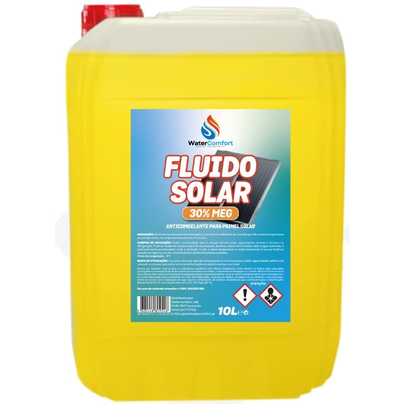 Anticongelante para painéis solares. 30% MEG 10L