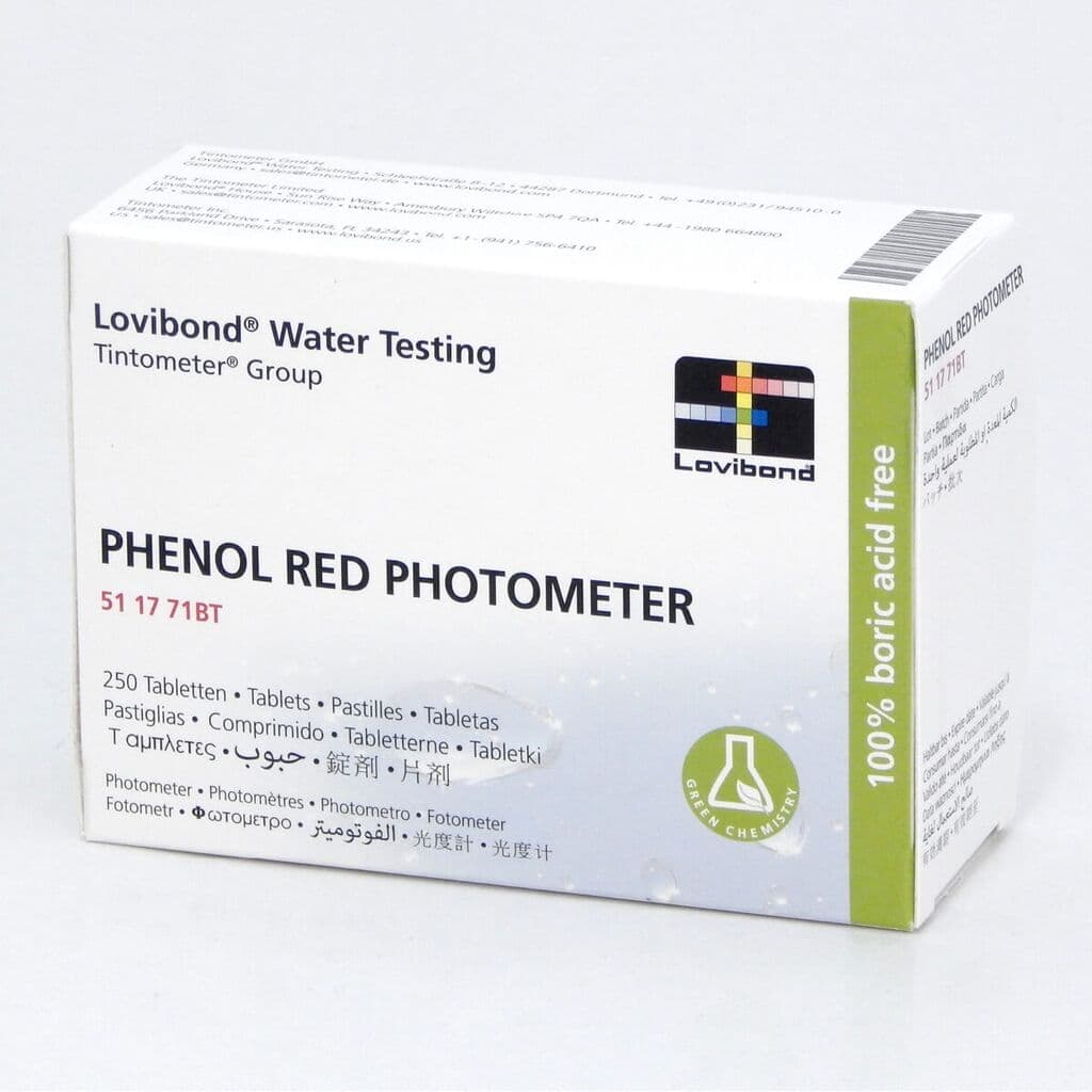 Pastilhas reagente Phenol para Fotómetro (250 unidades)