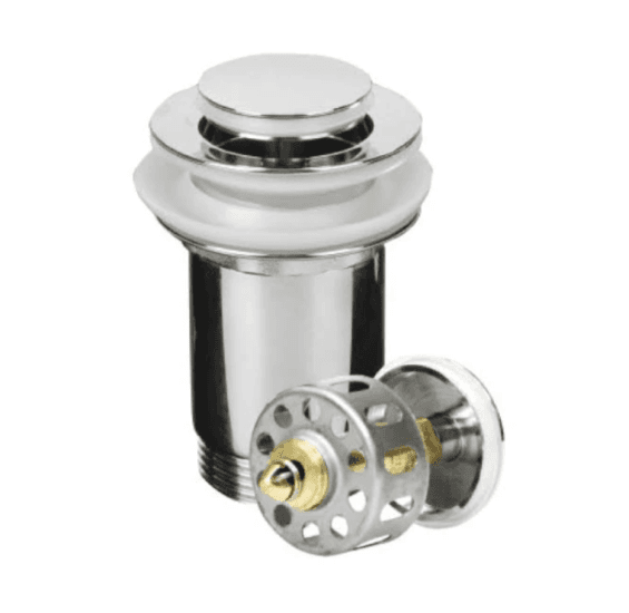 Válvula Lavatório Click Clack 1' 1/4 Inox com cesto