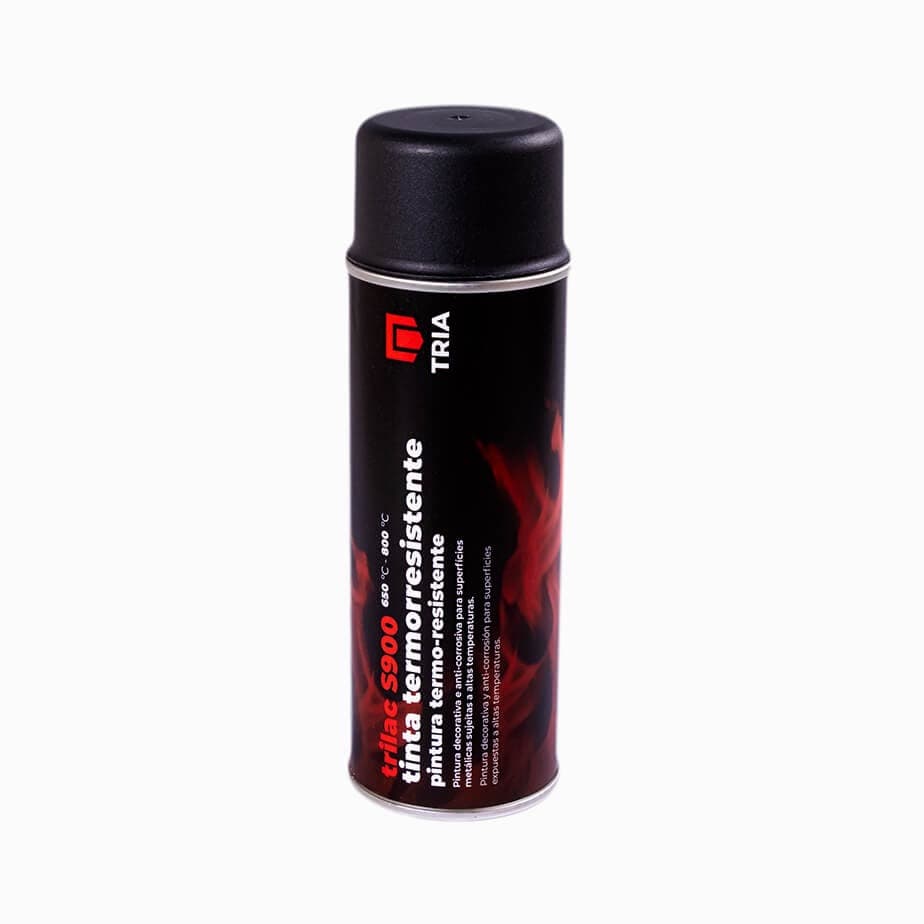 Tinta alta temperatura Spray 750°C TRILAC S900 400ml cor Antracite Mate