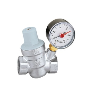 Válvula redutora pressão Caleffi 1/2" FF com manómetro