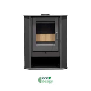 Salamandra a lenha METLOR SLDC 6 KW de Canto