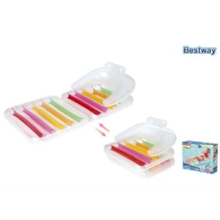Colchão insuflável dobrável Bestway com encosto, 201x89cm