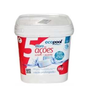Cloro 5 Ações Balde de 5kg Ecopool