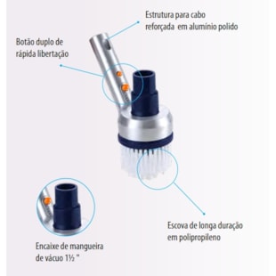 Escova limpa paredes em alumínio  especial cantos FX PRO