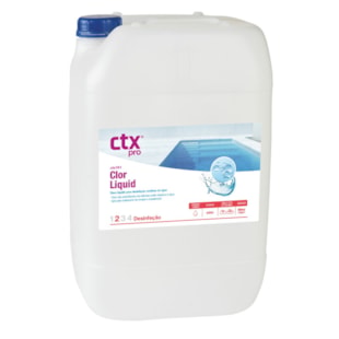 Cloro Líquido CTX-161 - Hipoclorito de sódio líquido 30L