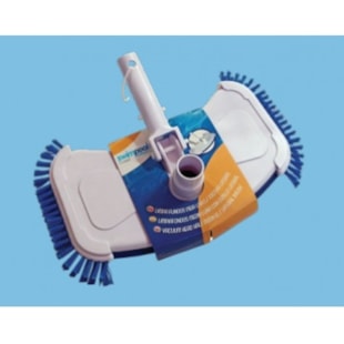 Aspirador manual rígido meia lua com escova Swimpool
