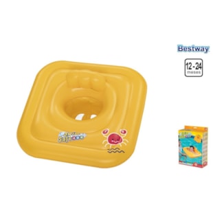 Boia quadrada amarela BestWay, tamanho 12-24 meses, 76x76cm