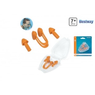 Kit Infantil Tampão para ouvidos e proteção nasal