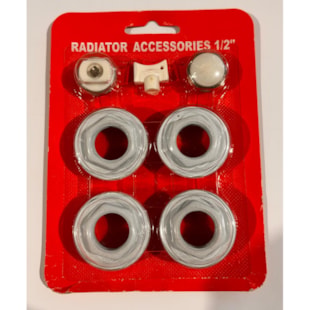 Kit tampão universal branco 1/2" p/radiador