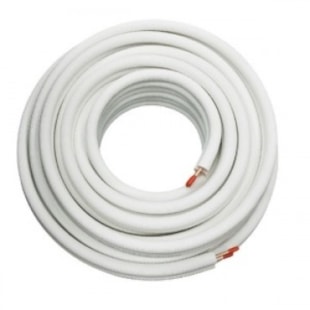 Tubo cobre HAICE 5/8'' x 0,8 mm isolado para refrigeração (rolo 50 m)